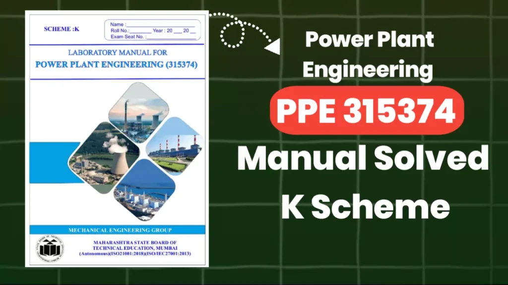 Power Plant Engineering 315374 PPE Manual Answer