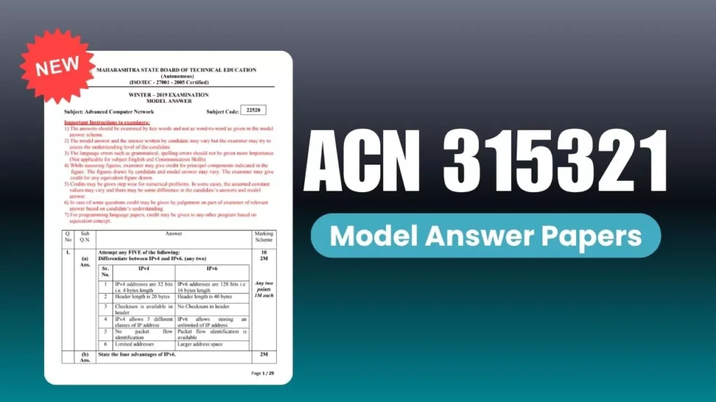 ACN 315321 Advanced Computer Network Model Answer Papers