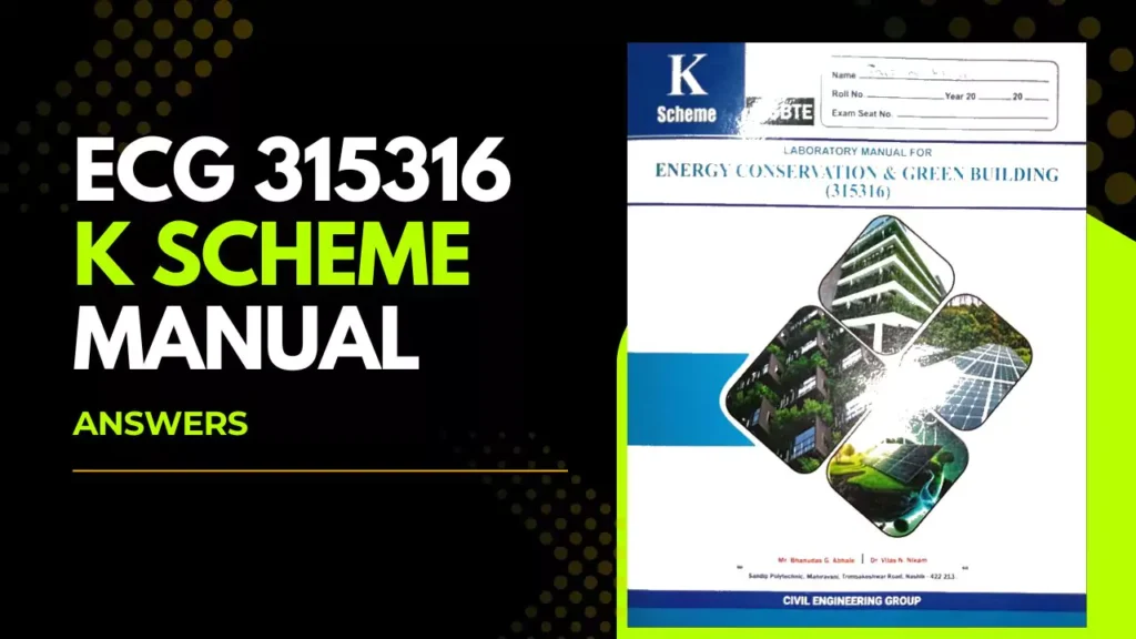 ECG 315316 Energy Conservation & Green Building Manual Answer