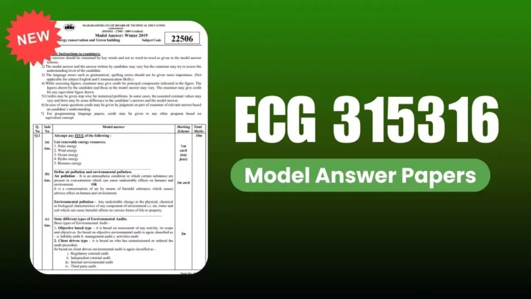 ECG 315316 New Model Answer Papers