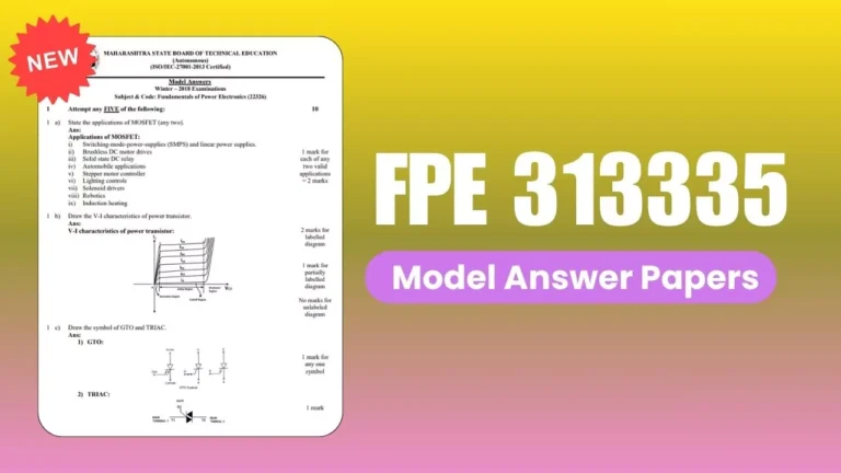FPE 313335 New Model Answer Papers