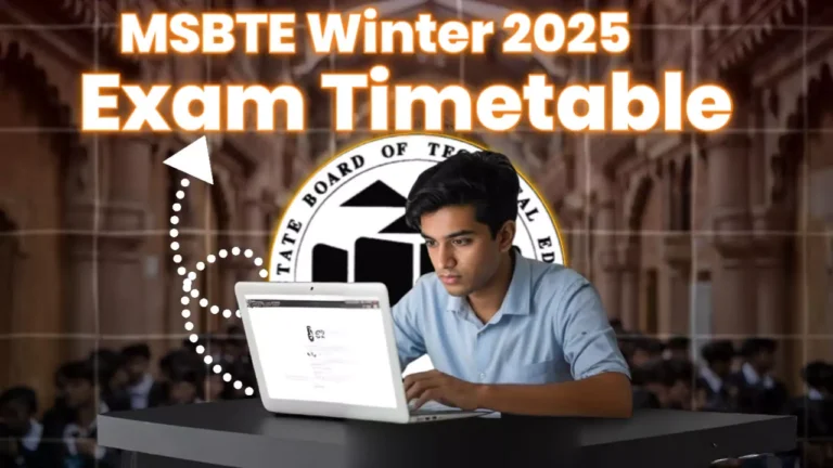 MSBTE Winter 2025 Theory Examination Timetable