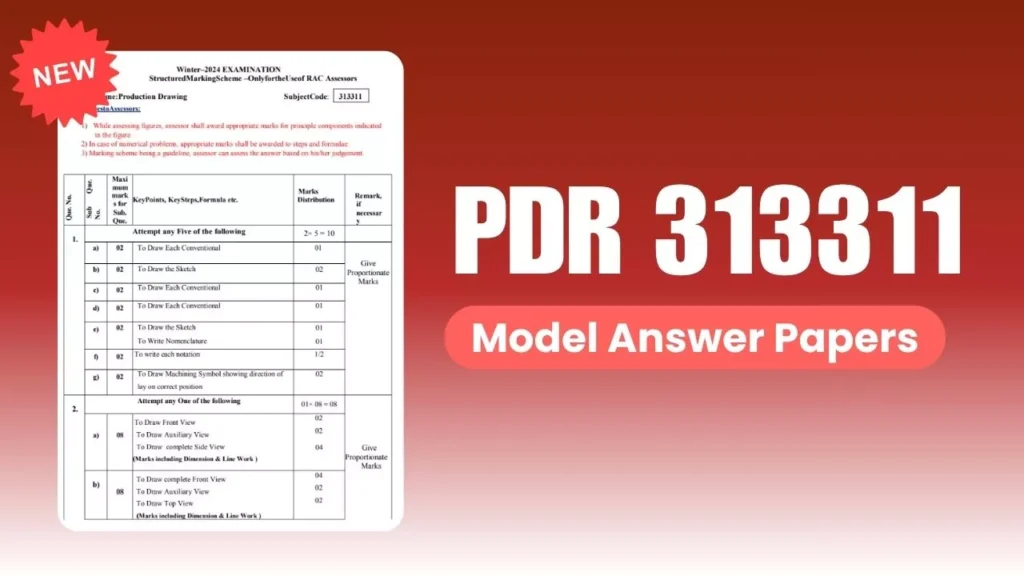 PDR 313311 New Model Answer Paper