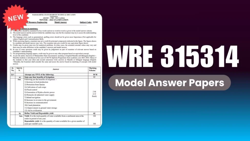 WRE 315314 New Model Answer Paper