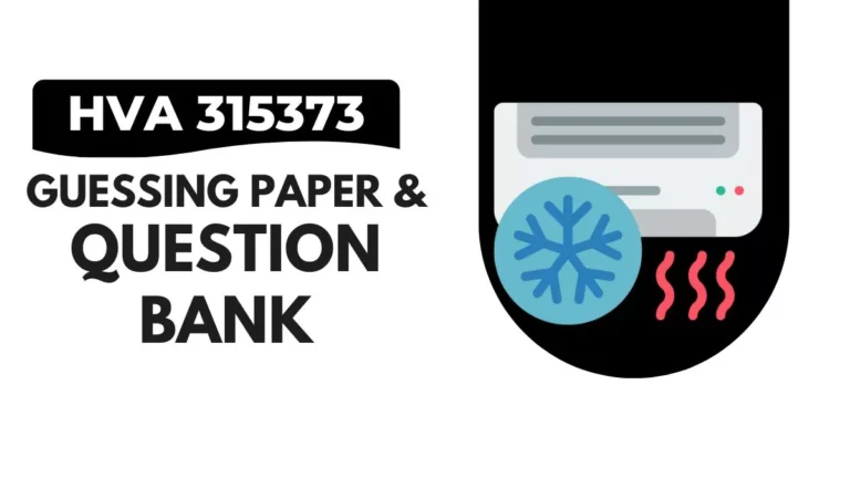 HVA 315373 Guessing Paper & IMP Question Bank