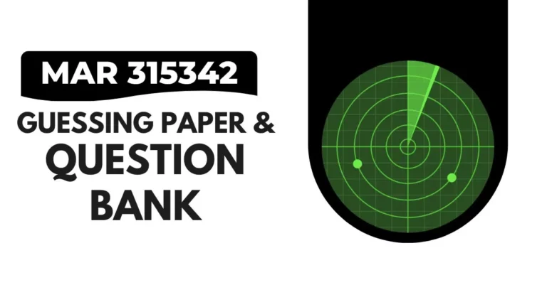 MAR 315342 Guessing Paper & IMP Question Bank