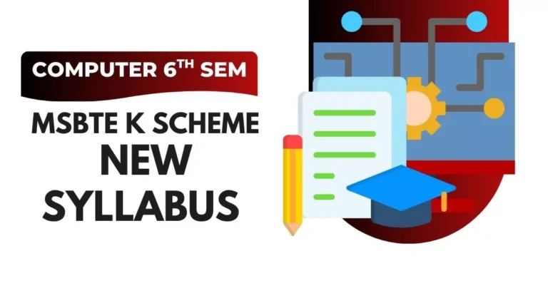 MSBTE Computer Engineering 6th Semester K Scheme Syllabus