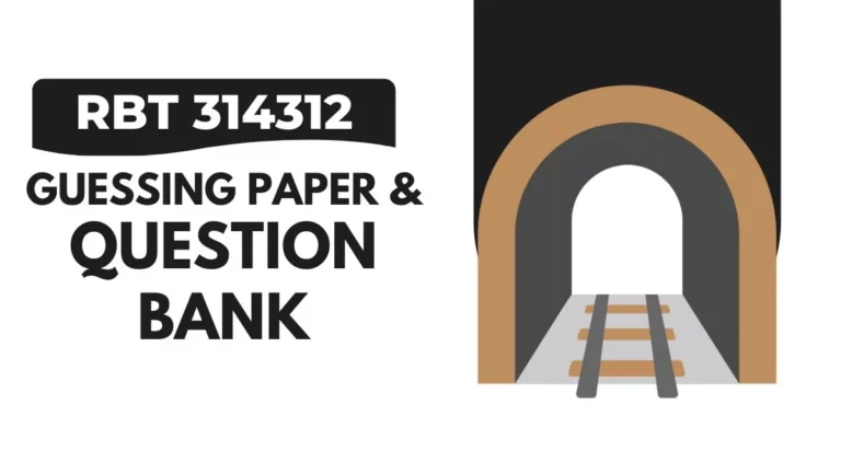 RBT 314312 Guessing Paper & IMP Question Bank