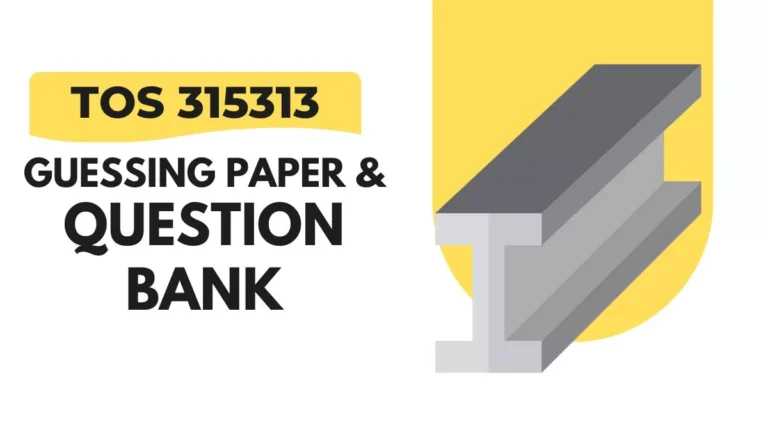 TOS 315313 Guessing Paper & IMP Question Bank