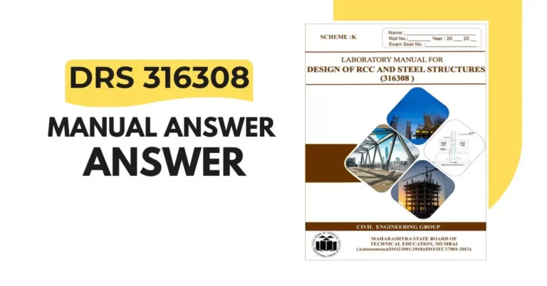 DRS 316308 Manual Answer Design of RCC And Steel Structures