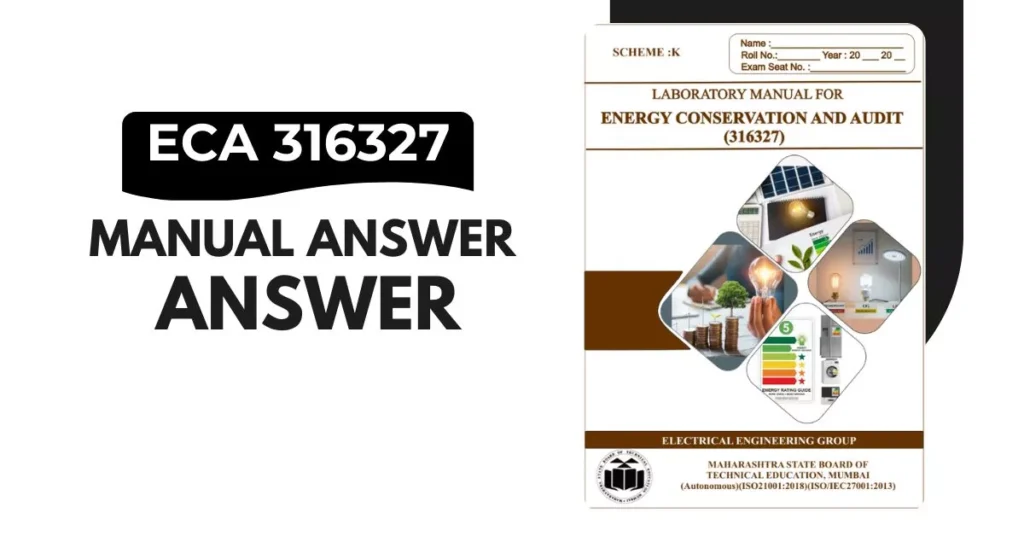 ECA 316327 Manual Answer