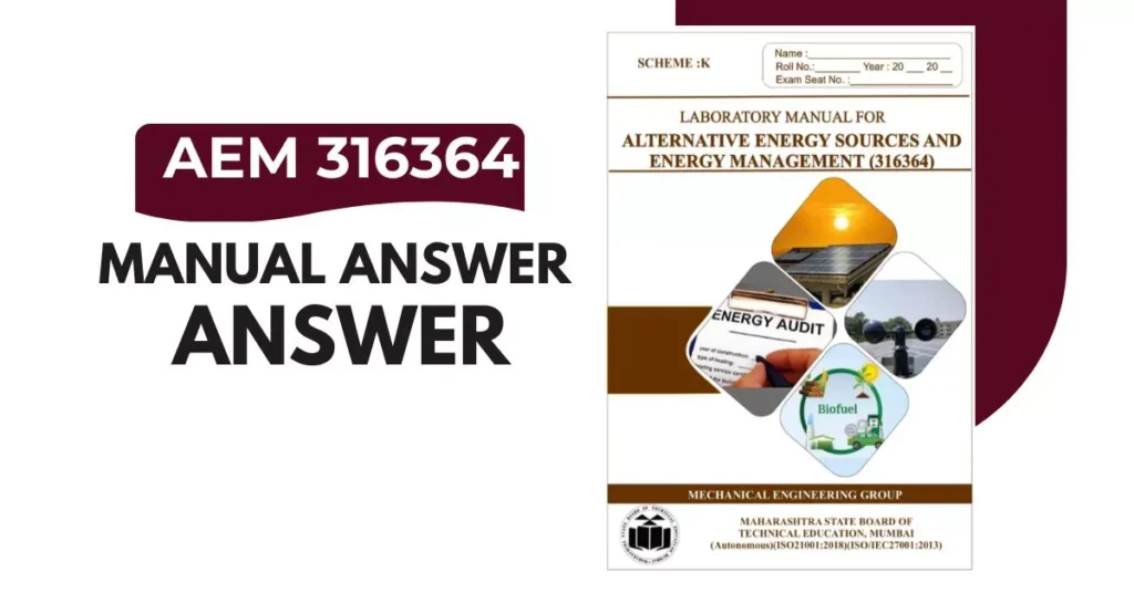 AEM 316364 Manual Answer