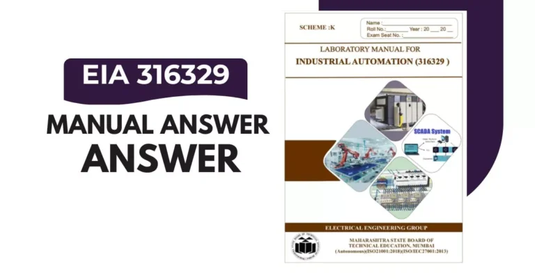 EIA 316329 Manual Answer