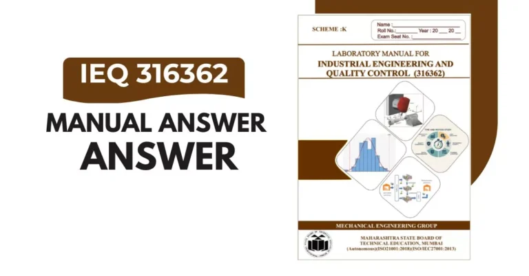 IEQ 316362 Manual Answer