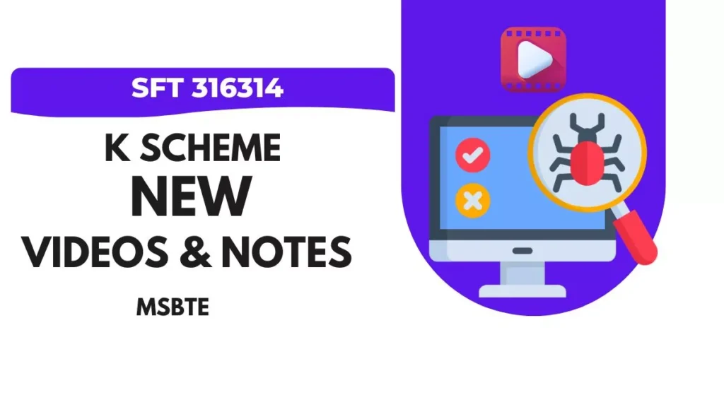 SFT 316314 Software Testing Online Video Short Lectures & Notes