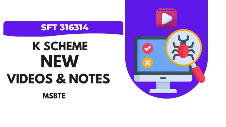 SFT 316314 Software Testing Online Video Short Lectures & Notes