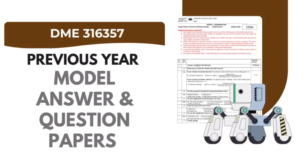 DME 316357 Model Answer Papers