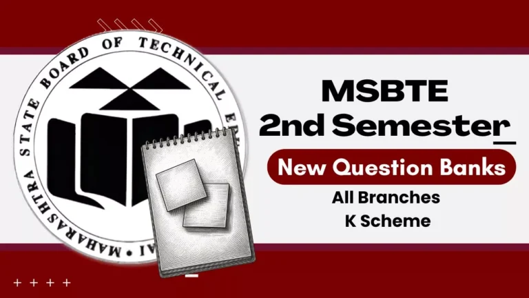 MSBTE 2nd Semester K Scheme All Branch Question Banks