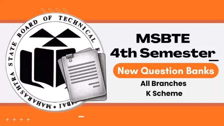 MSBTE 4th Semester K Scheme All Branch Question Banks