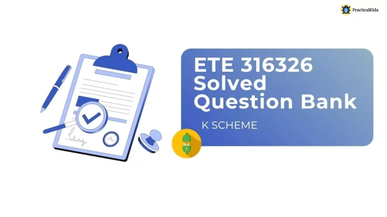 ETE 316326 Emerging Trends in Electrical Engineering MCQ Questions
